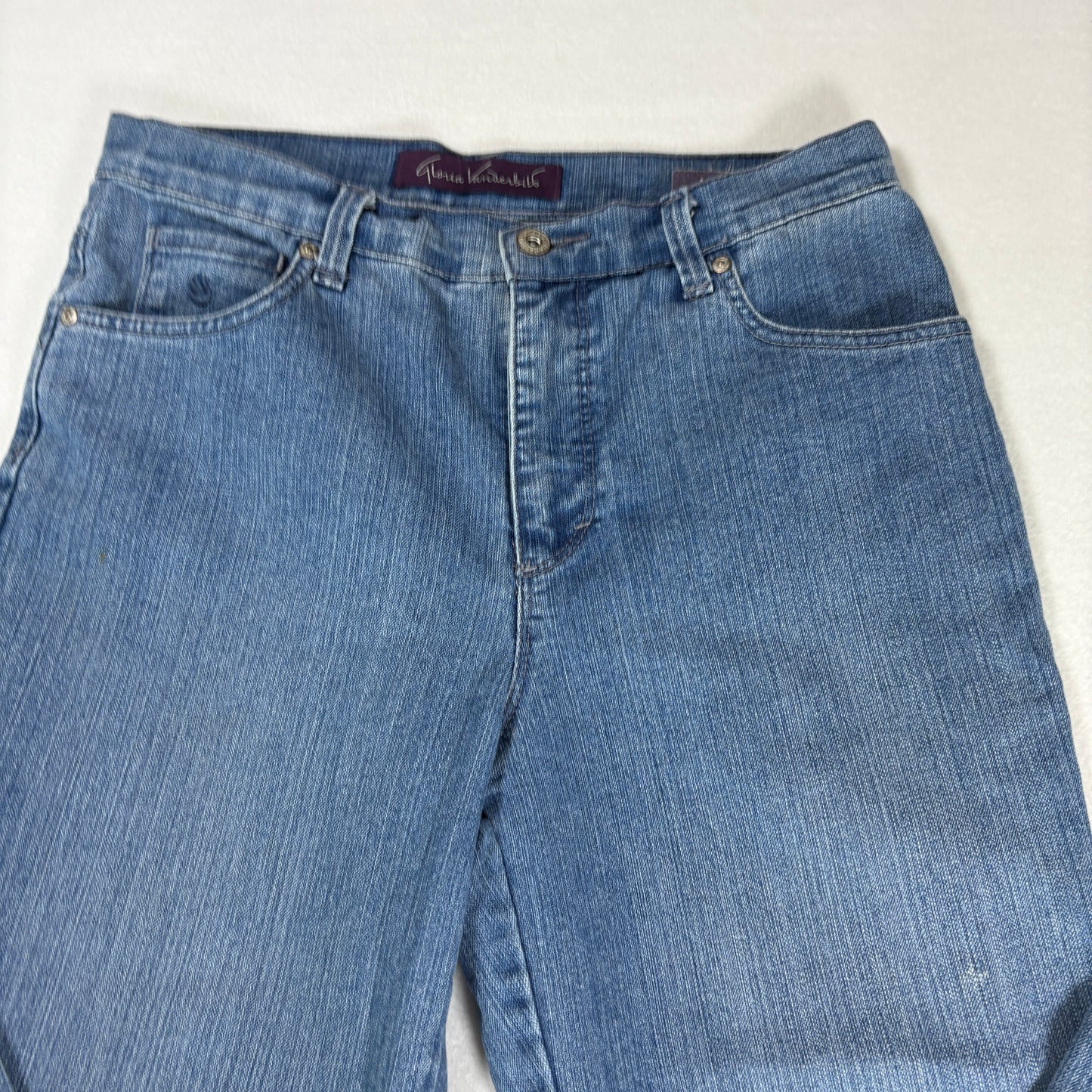 Gloria Vanderbilt Womens Jeans 8 Amanda High Rise Straight Blue Denim Y2K