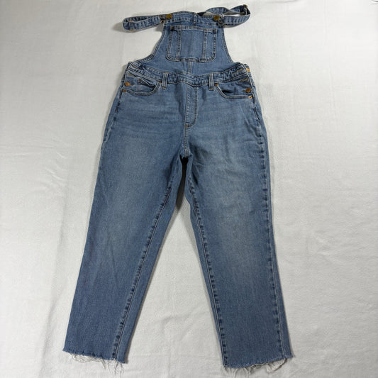 Universal Thread Womens Denim Overalls Size 4 27R Blue Raw Hem Casual