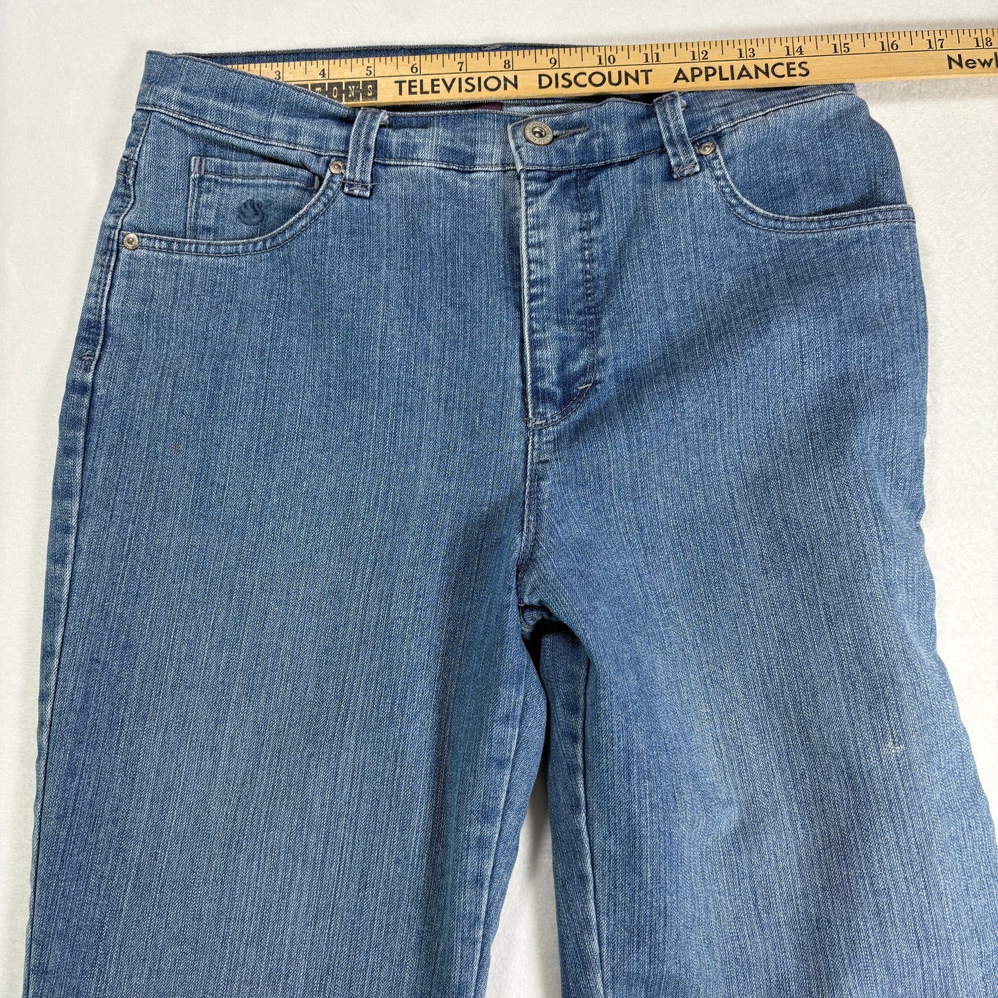 Gloria Vanderbilt Womens Jeans 8 Amanda High Rise Straight Blue Denim Y2K