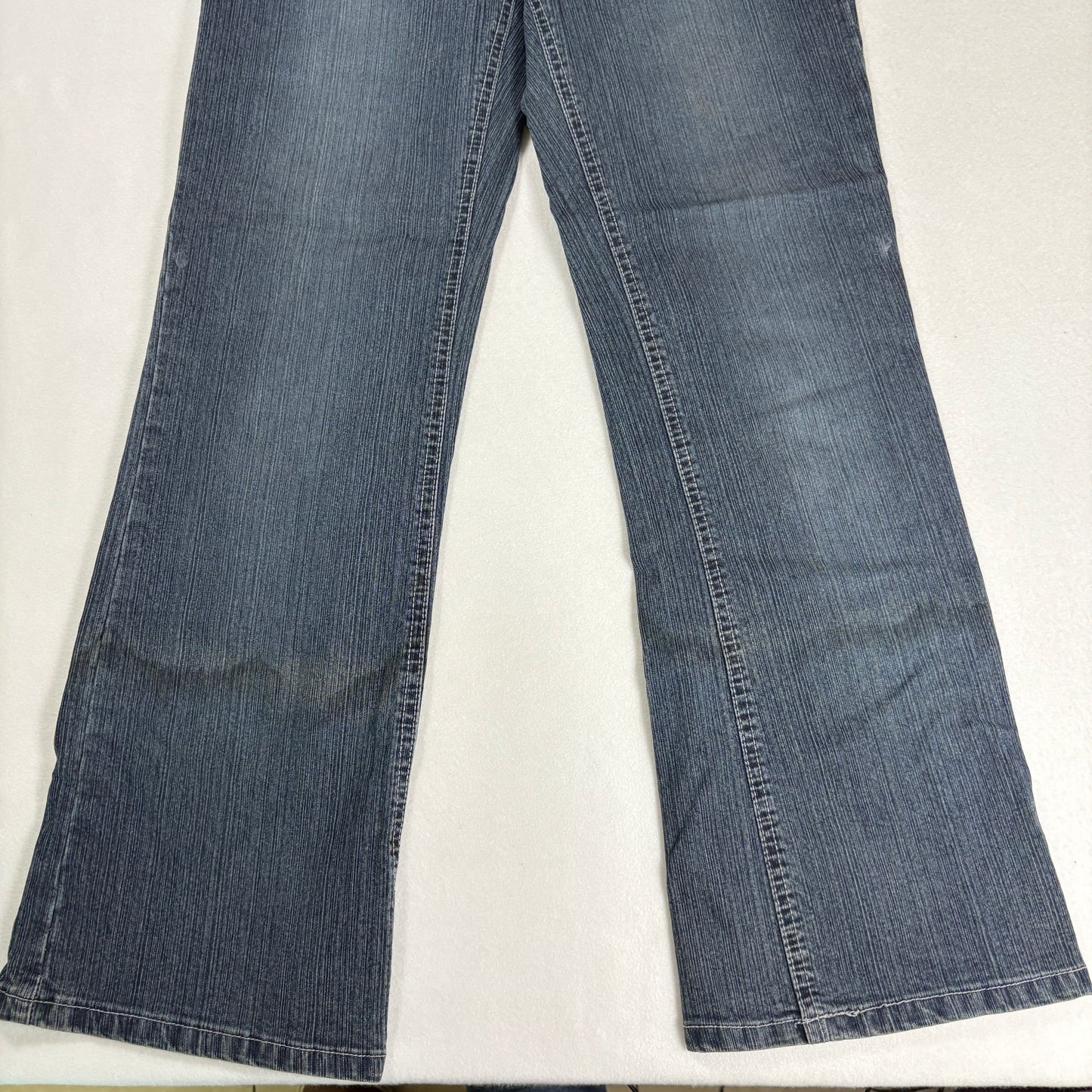 Faded Glory Womens Jeans 4 Stretch Bootcut Blue Black Denim Y2K Vintage