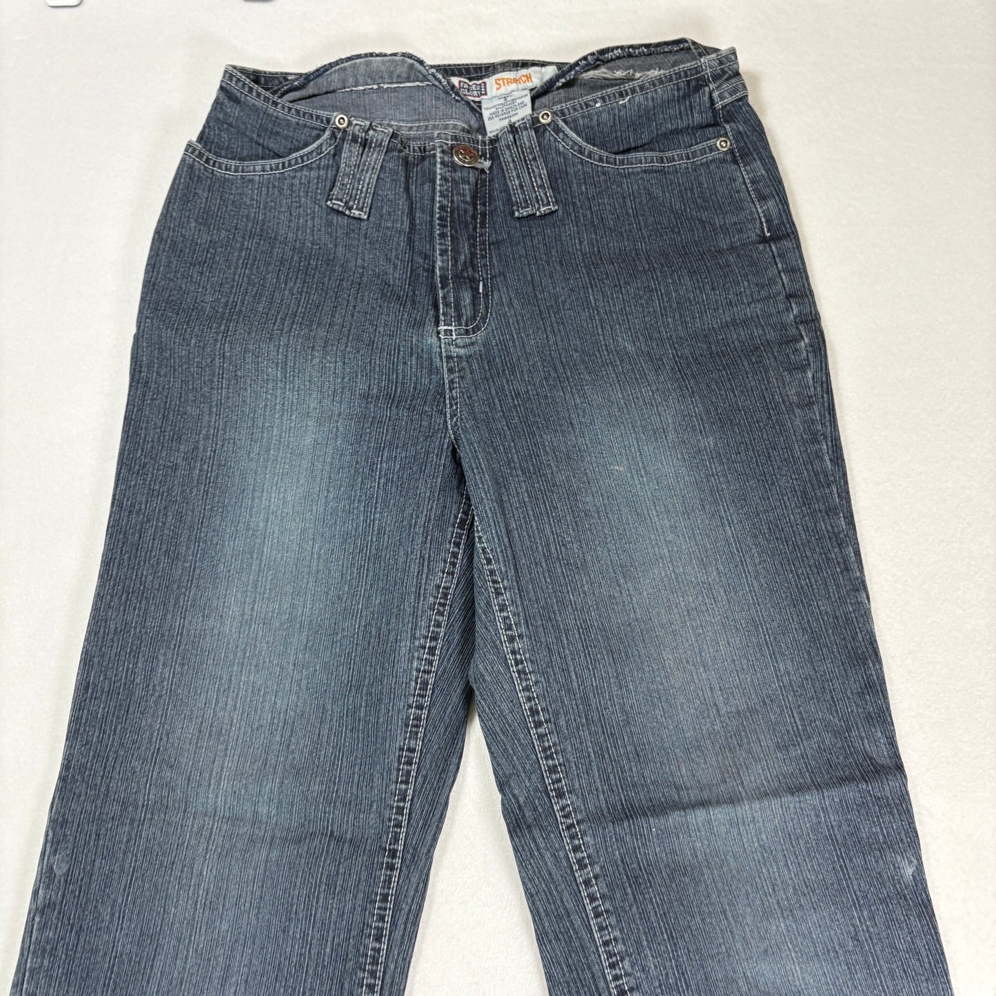 Faded Glory Womens Jeans 4 Stretch Bootcut Blue Black Denim Y2K Vintage