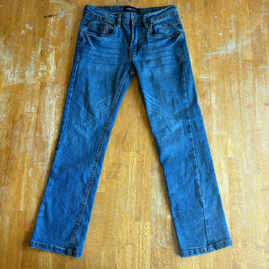 Slim Fit Jeans Dark Wash Stretch Denim Kenneth Cole Tag Size X Fits Like 25X24