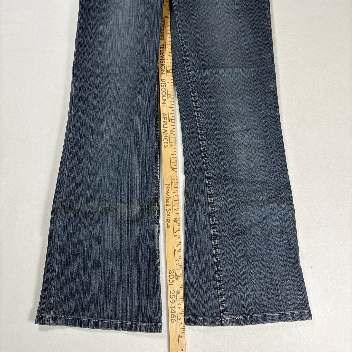 Faded Glory Womens Jeans 4 Stretch Bootcut Blue Black Denim Y2K Vintage