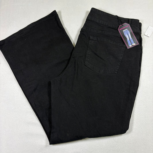 No Boundaries Womens Black Flare Jeans Size 21 NWT Y2K Stretch Plus Size Denim