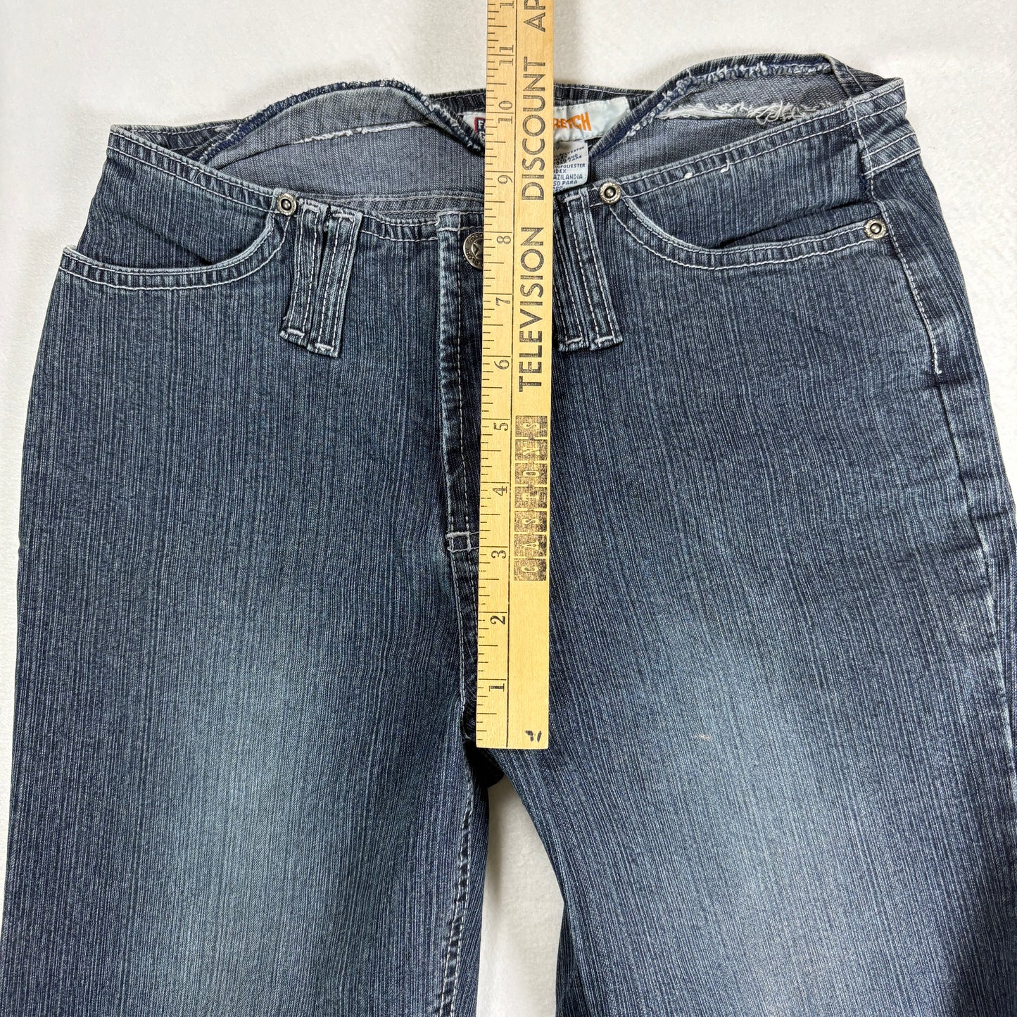 Faded Glory Womens Jeans 4 Stretch Bootcut Blue Black Denim Y2K Vintage