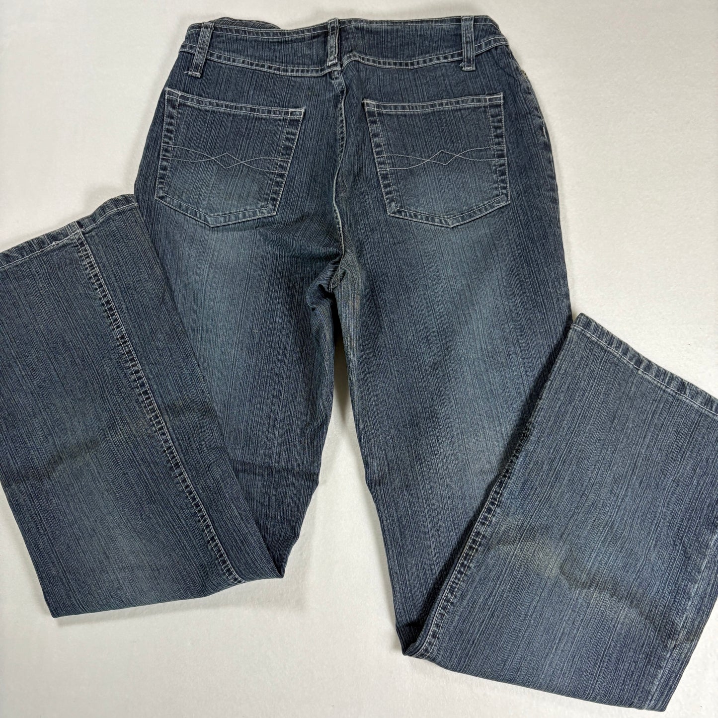 Faded Glory Womens Jeans 4 Stretch Bootcut Blue Black Denim Y2K Vintage