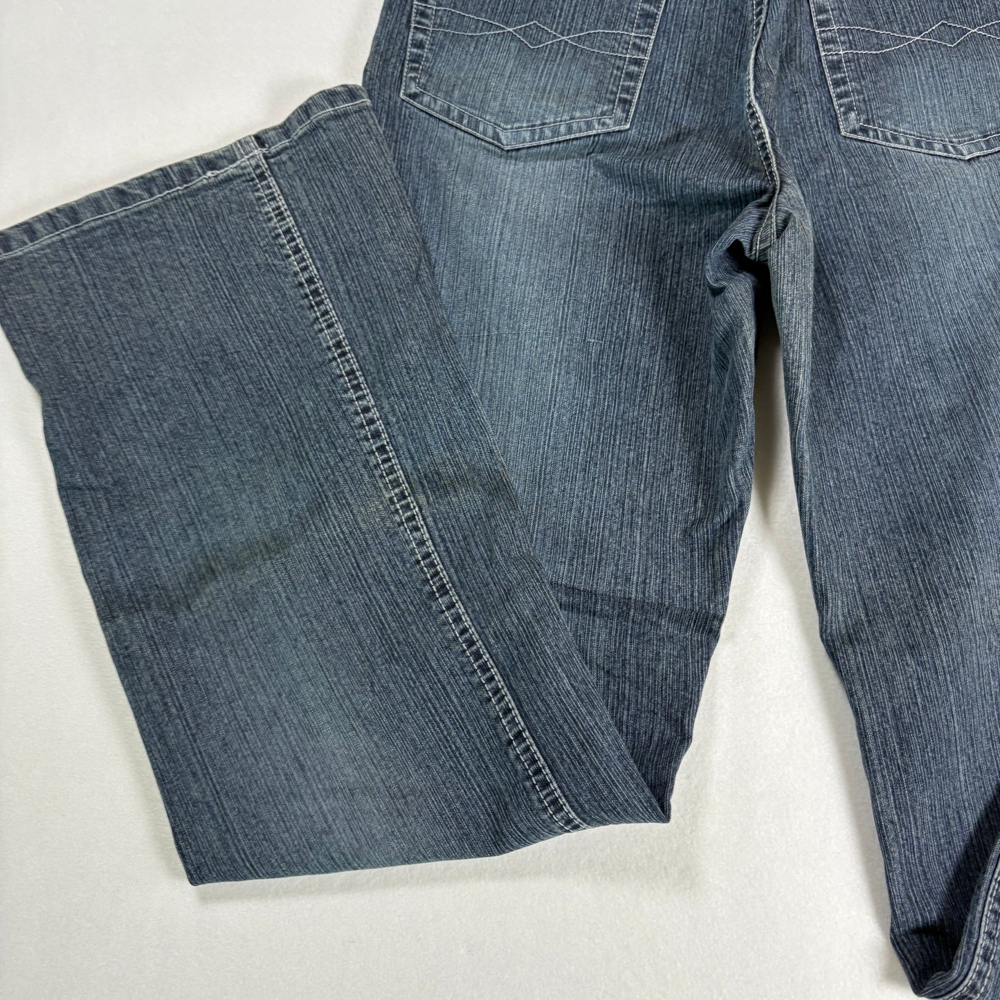 Faded Glory Womens Jeans 4 Stretch Bootcut Blue Black Denim Y2K Vintage