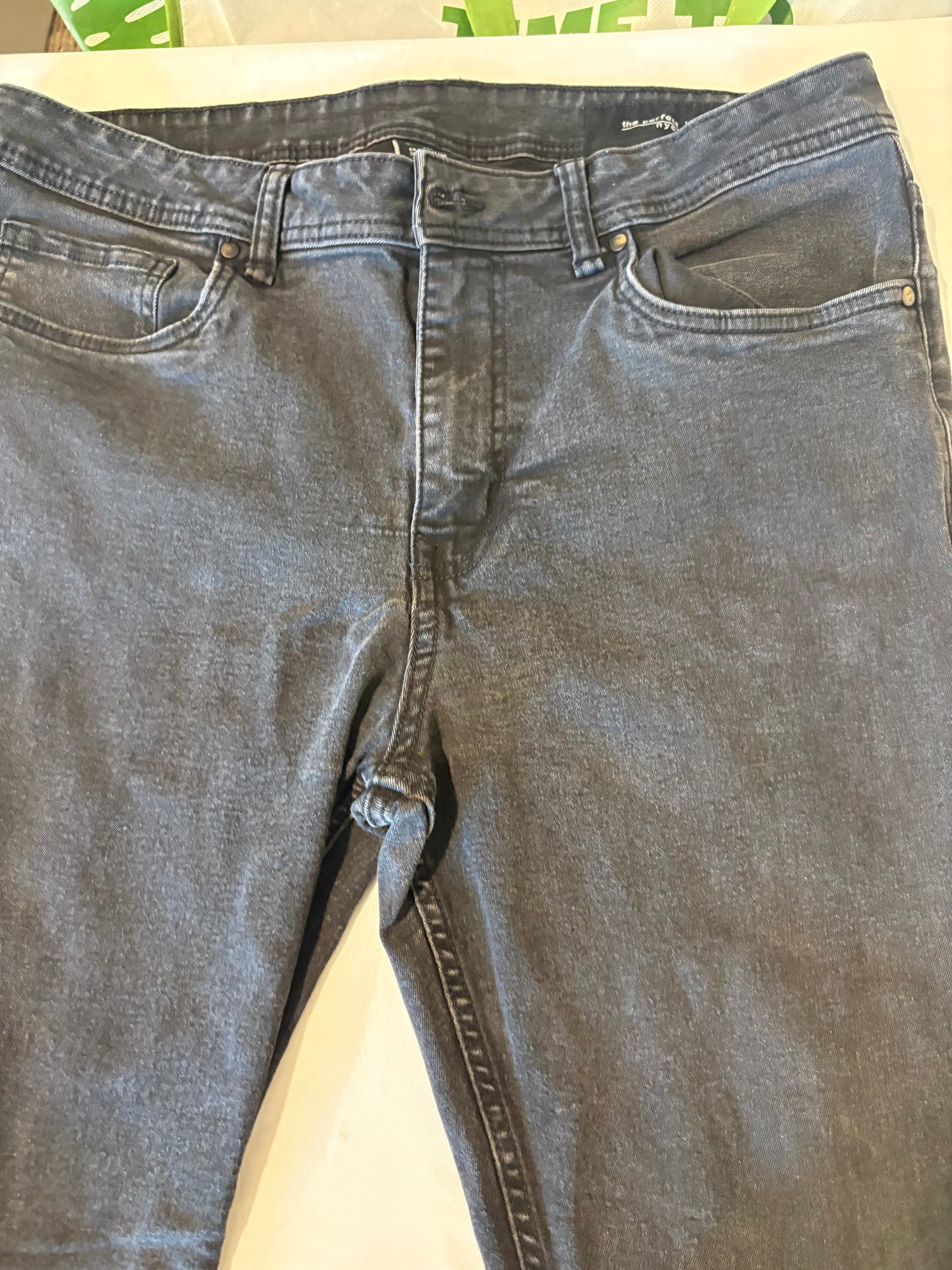 The Perfect Jean NYC Men’s Jeans 36x32 Black Slim Thick Stretch Fit Casual