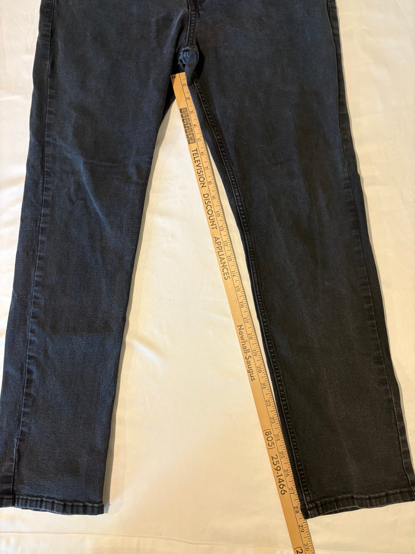 The Perfect Jean NYC Men’s Jeans 36x32 Black Slim Thick Stretch Fit Casual