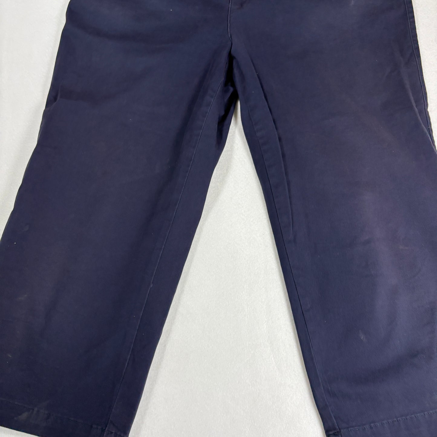 Croft & Barrow Womens Chino Pants 10 Classic Fit Stretch Navy Blue Casual