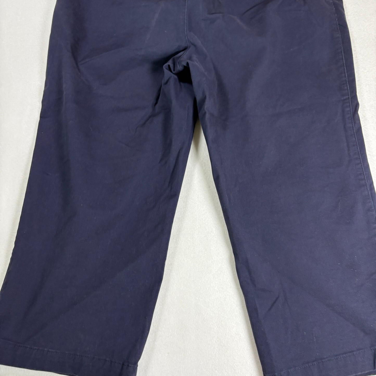 Croft & Barrow Womens Chino Pants 10 Classic Fit Stretch Navy Blue Casual