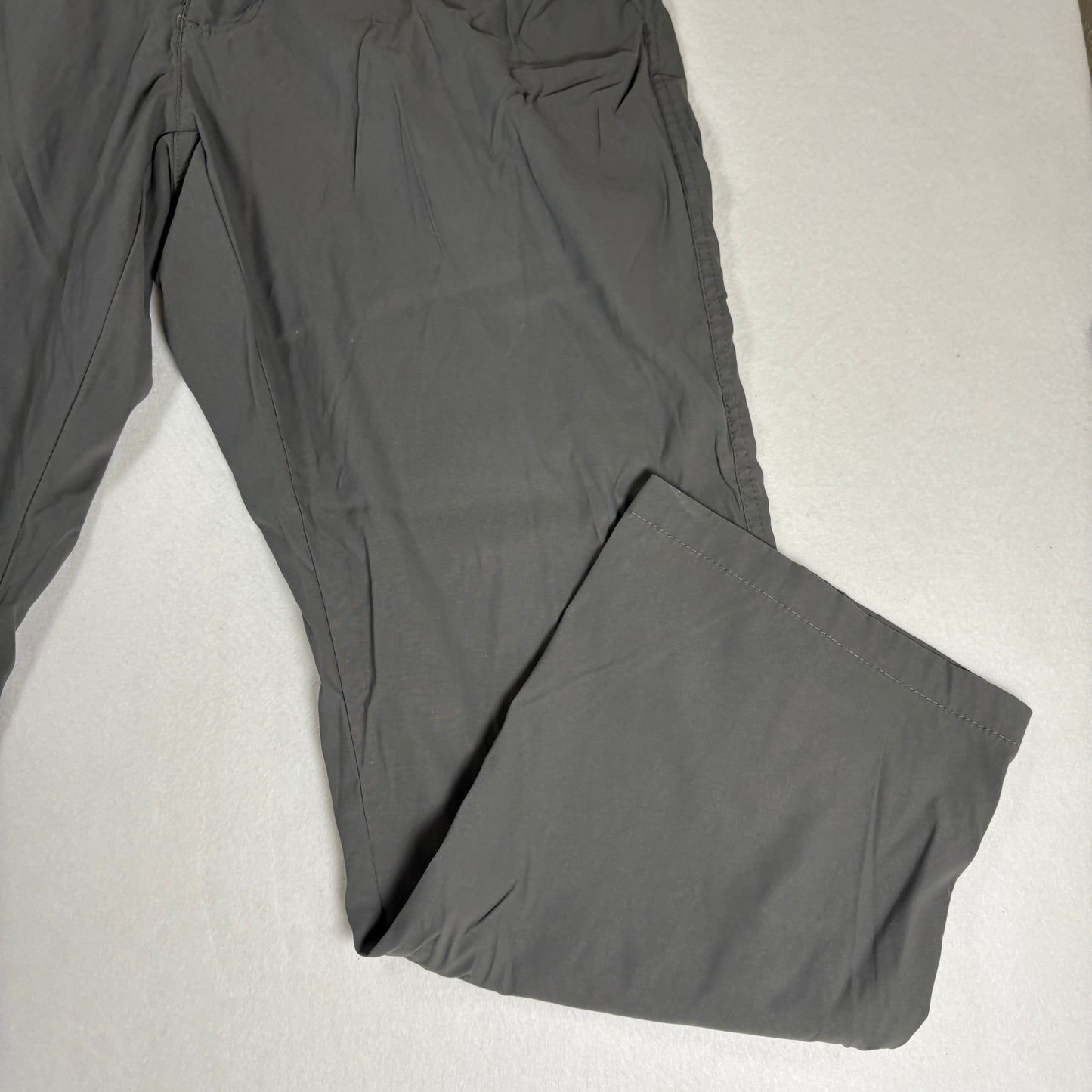 LB Tech Mens Pants 36x30 Classic Fit Gray Casual Chino Lightweight