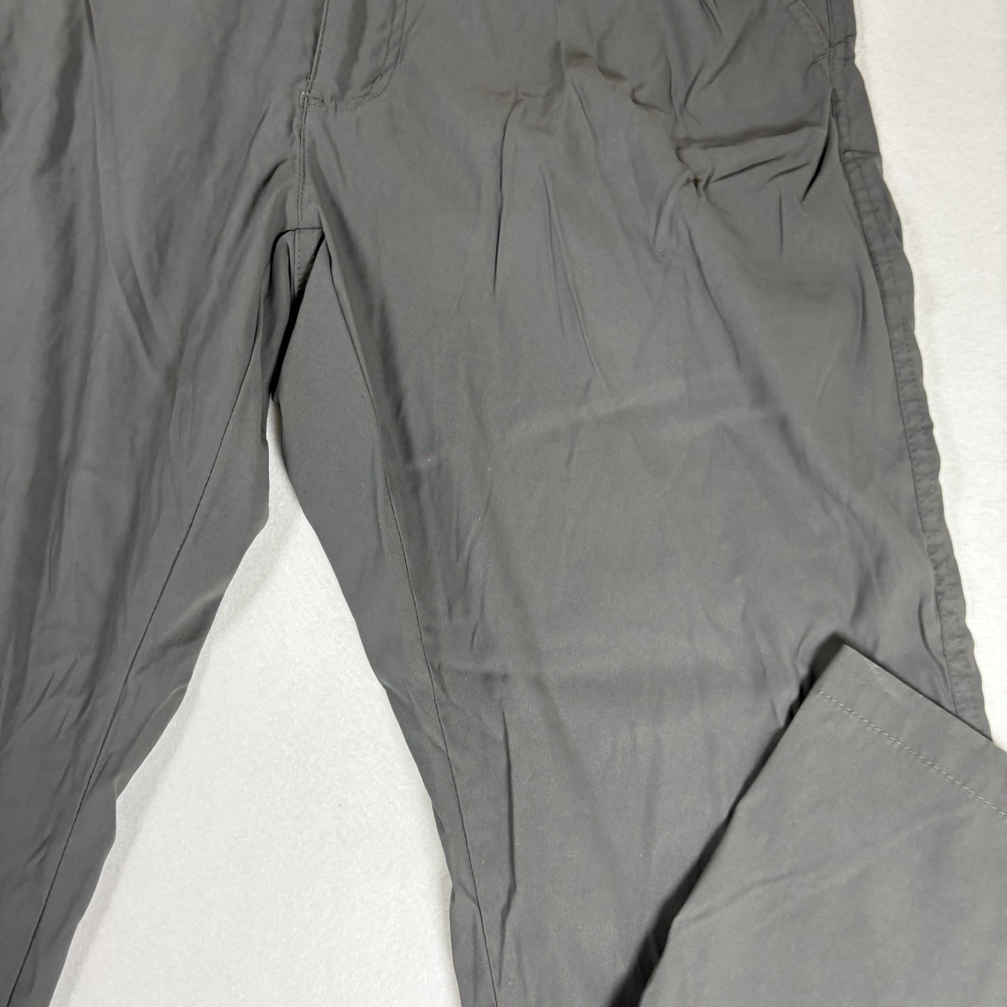 LB Tech Mens Pants 36x30 Classic Fit Gray Casual Chino Lightweight