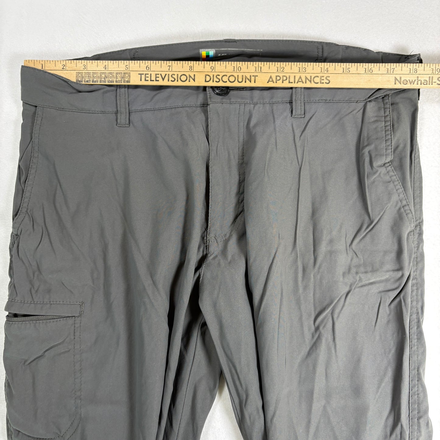 LB Tech Mens Pants 36x30 Classic Fit Gray Casual Chino Lightweight