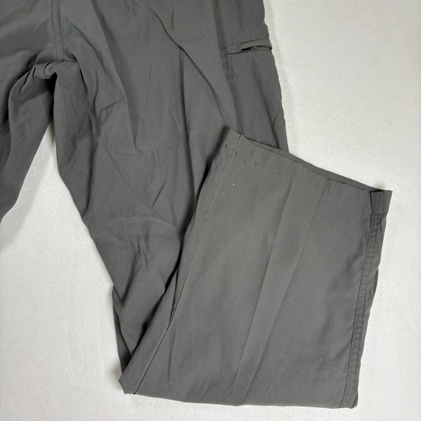 LB Tech Mens Pants 36x30 Classic Fit Gray Casual Chino Lightweight