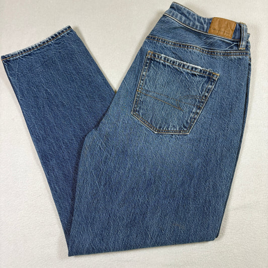 American Eagle Womens 6 Regular Blue Denim Jeans Comfort Stretch Y2K Vintage