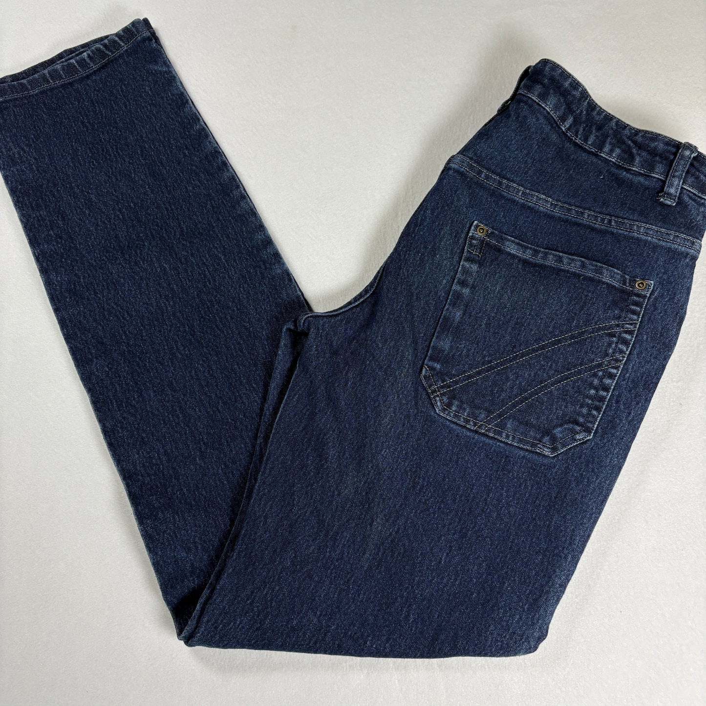 Apparel Collection Mens Jeans 34 Dark Wash Straight Classic Denim Vintage