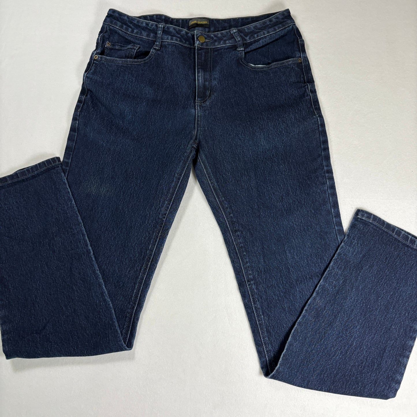 Apparel Collection Mens Jeans 34 Dark Wash Straight Classic Denim Vintage