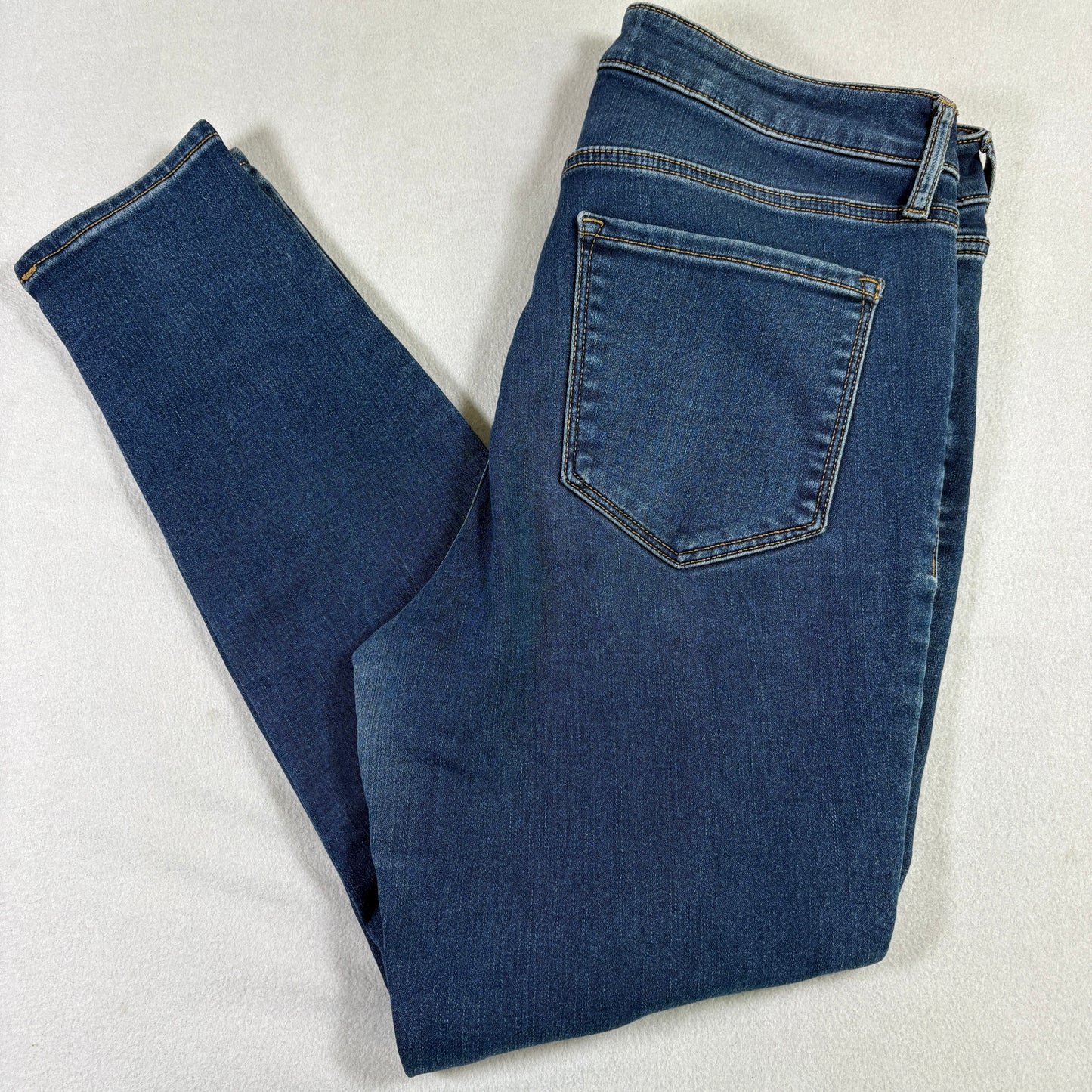 Old Navy Womens High Rise Rockstar Super Skinny Jeans 12 Blue Denim Stretch