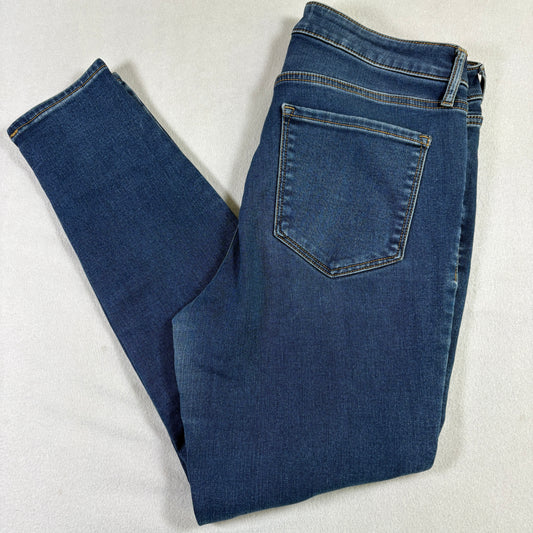 Old Navy Womens High Rise Rockstar Super Skinny Jeans 12 Blue Denim Stretch