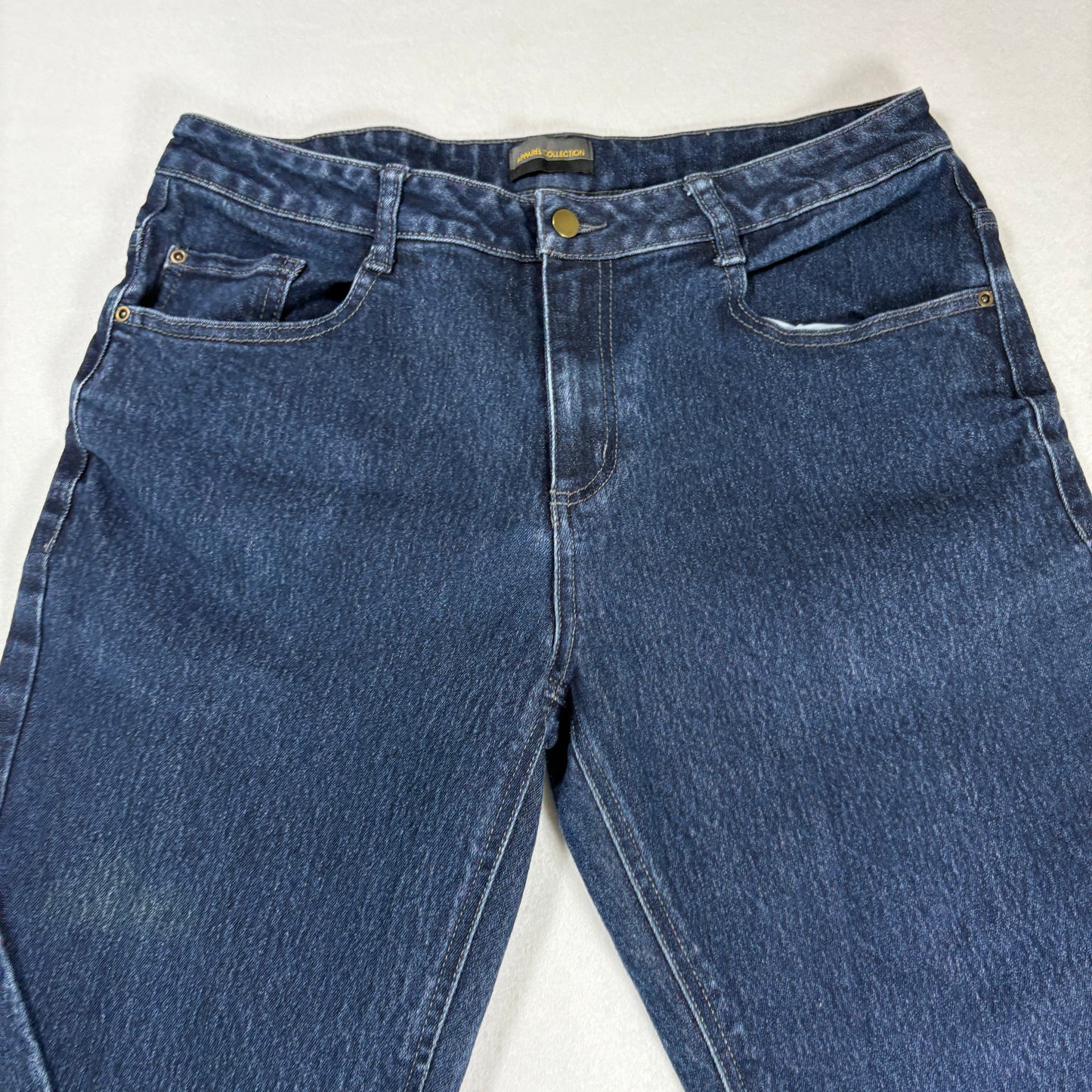 Apparel Collection Mens Jeans 34 Dark Wash Straight Classic Denim Vintage