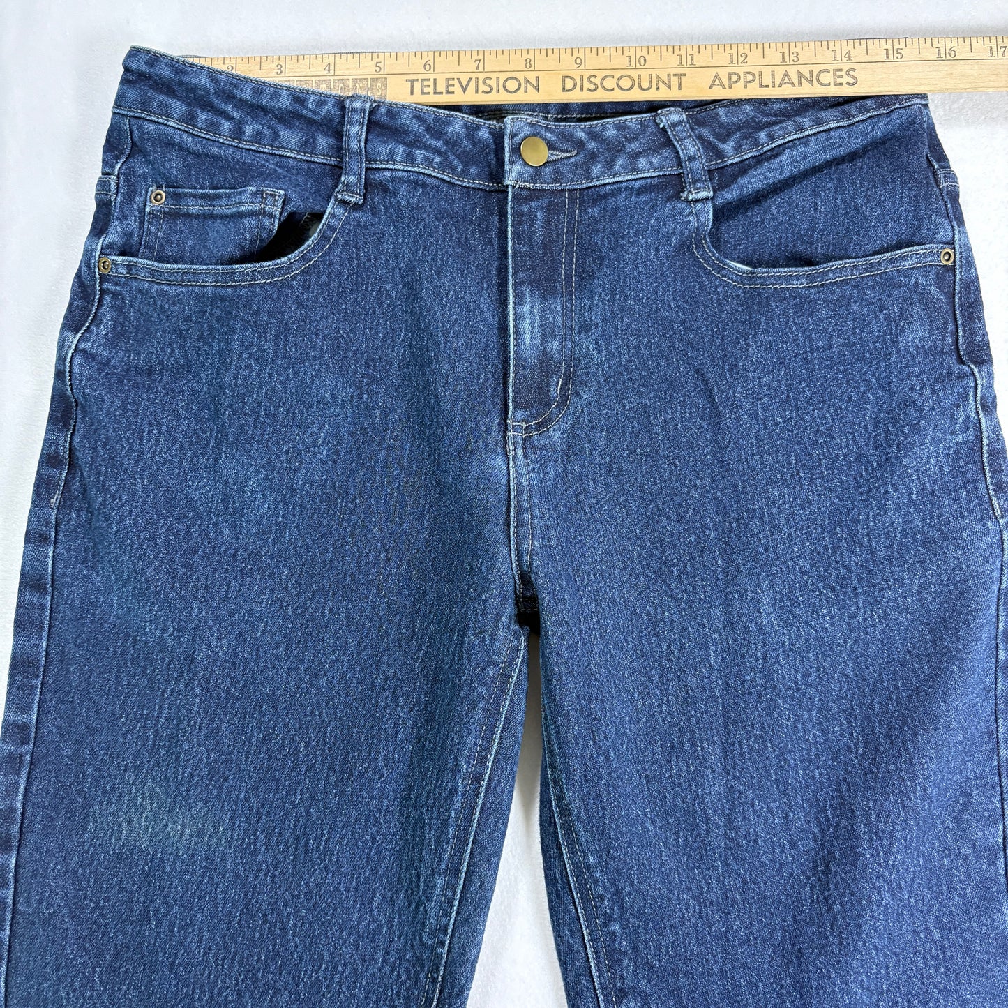 Apparel Collection Mens Jeans 34 Dark Wash Straight Classic Denim Vintage