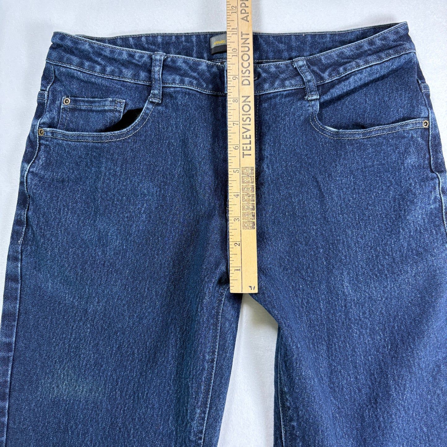 Apparel Collection Mens Jeans 34 Dark Wash Straight Classic Denim Vintage
