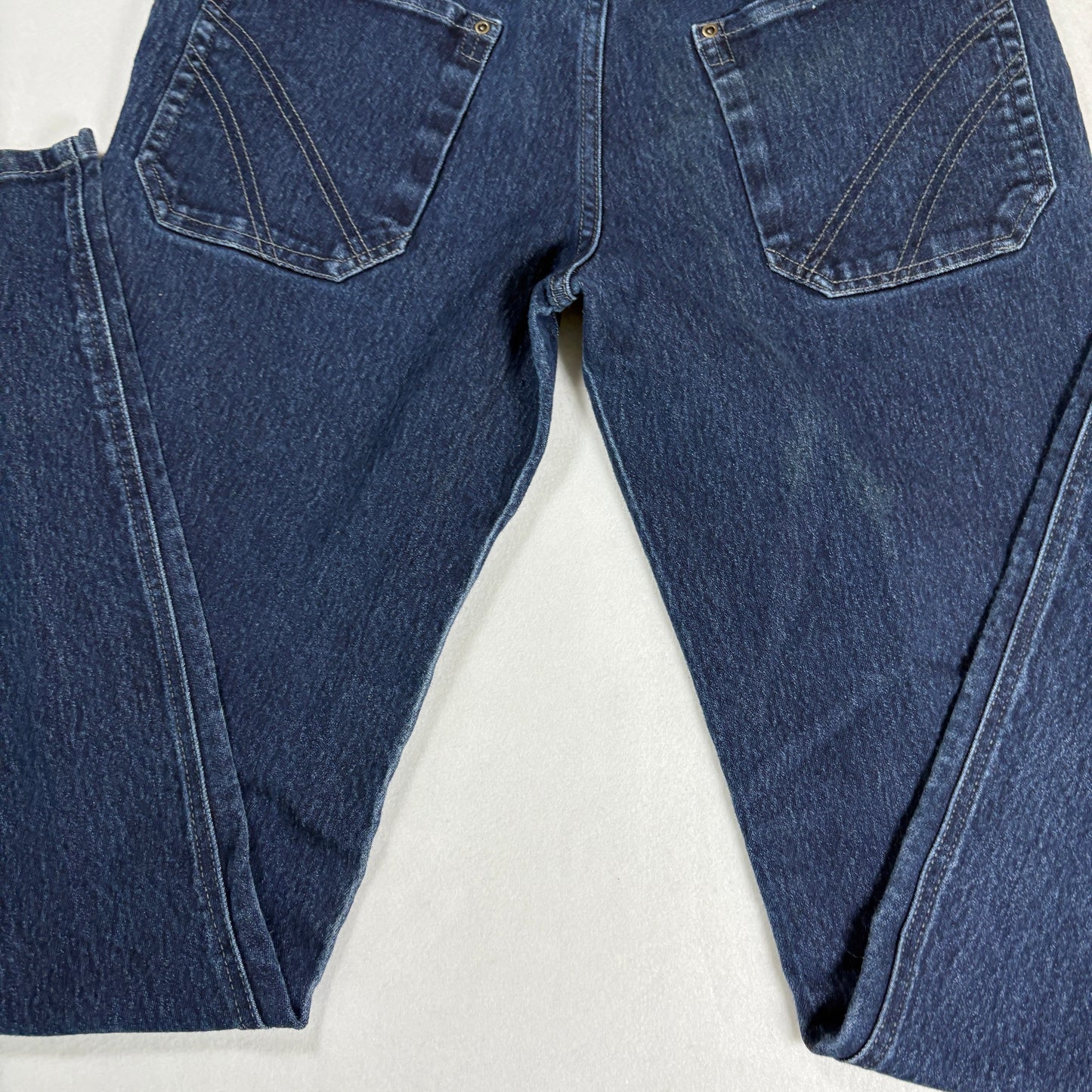 Apparel Collection Mens Jeans 34 Dark Wash Straight Classic Denim Vintage