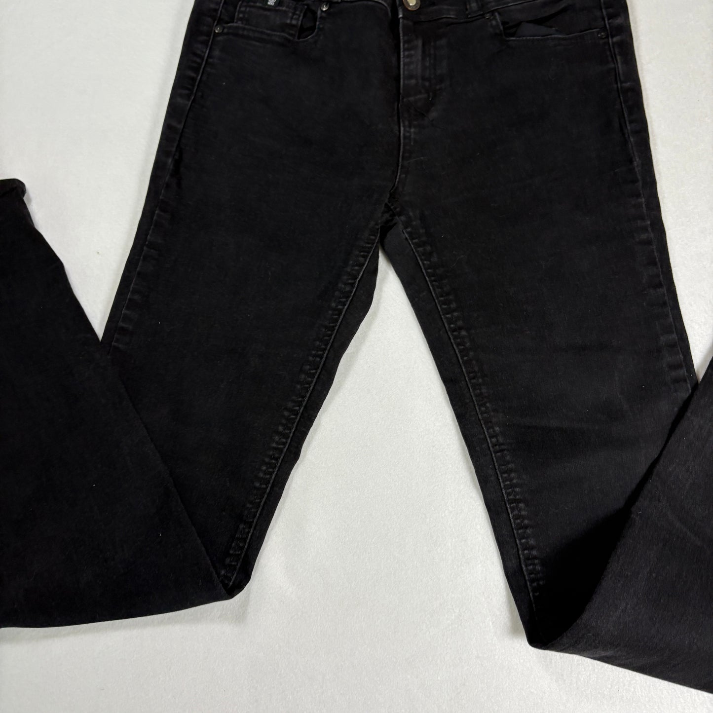 Wax Jean Womens Jeans 9 Black High Rise Skinny Stretch Denim Y2K Grunge