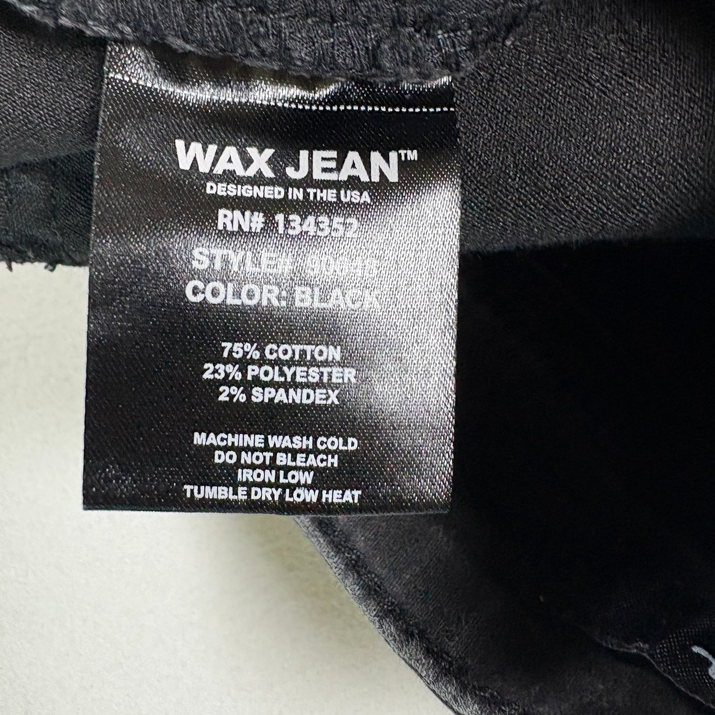 Wax Jean Womens Jeans 9 Black High Rise Skinny Stretch Denim Y2K Grunge