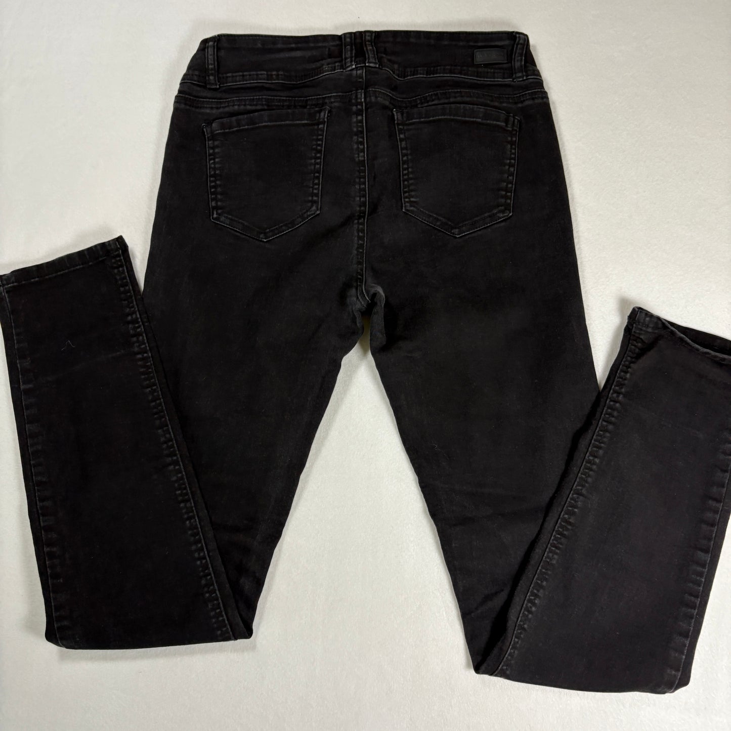 Wax Jean Womens Jeans 9 Black High Rise Skinny Stretch Denim Y2K Grunge