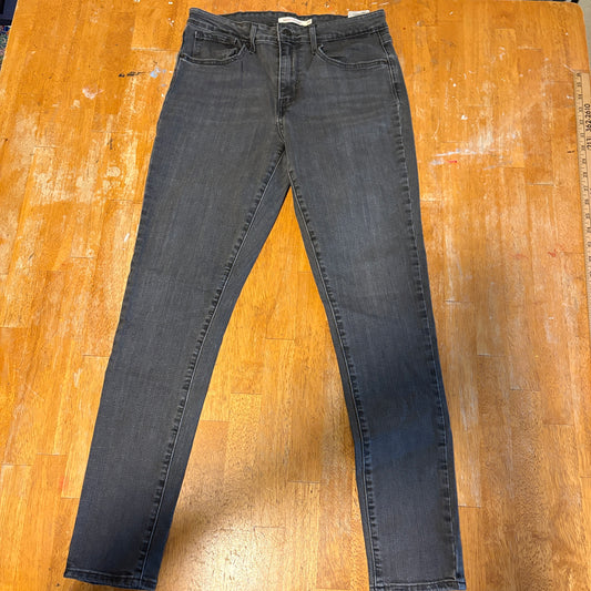 High Rise Skinny Jeans Womens Levi’s 721 Tag 29 Fits Like 28x28 Black Wash