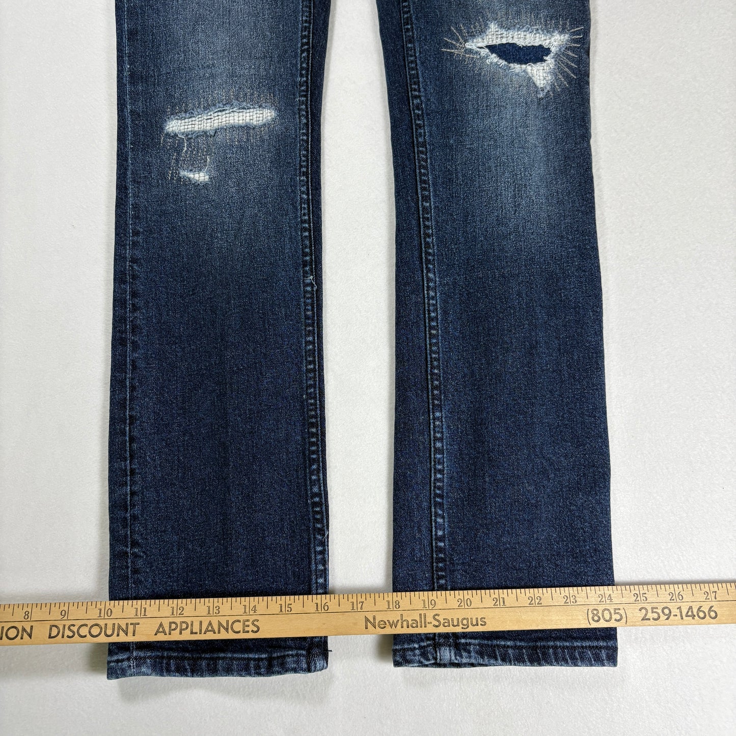 RSQ Mens Jeans 30x32 Skinny Fit Dark Wash Stretch Denim Y2K Vintage