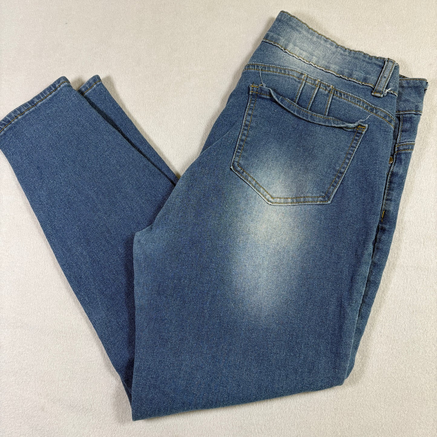 Between Us Womens Jeans Size 17 Blue High Rise Stretch Denim Skinny Y2K Vintage