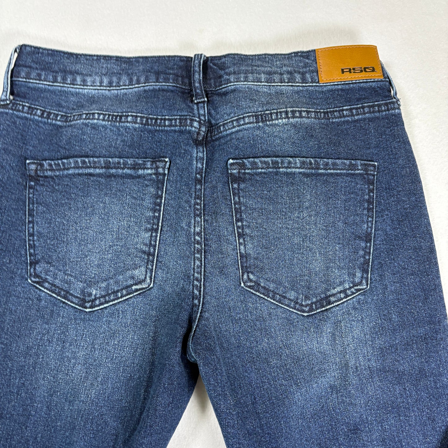 RSQ Mens Jeans 30x32 Skinny Fit Dark Wash Stretch Denim Y2K Vintage