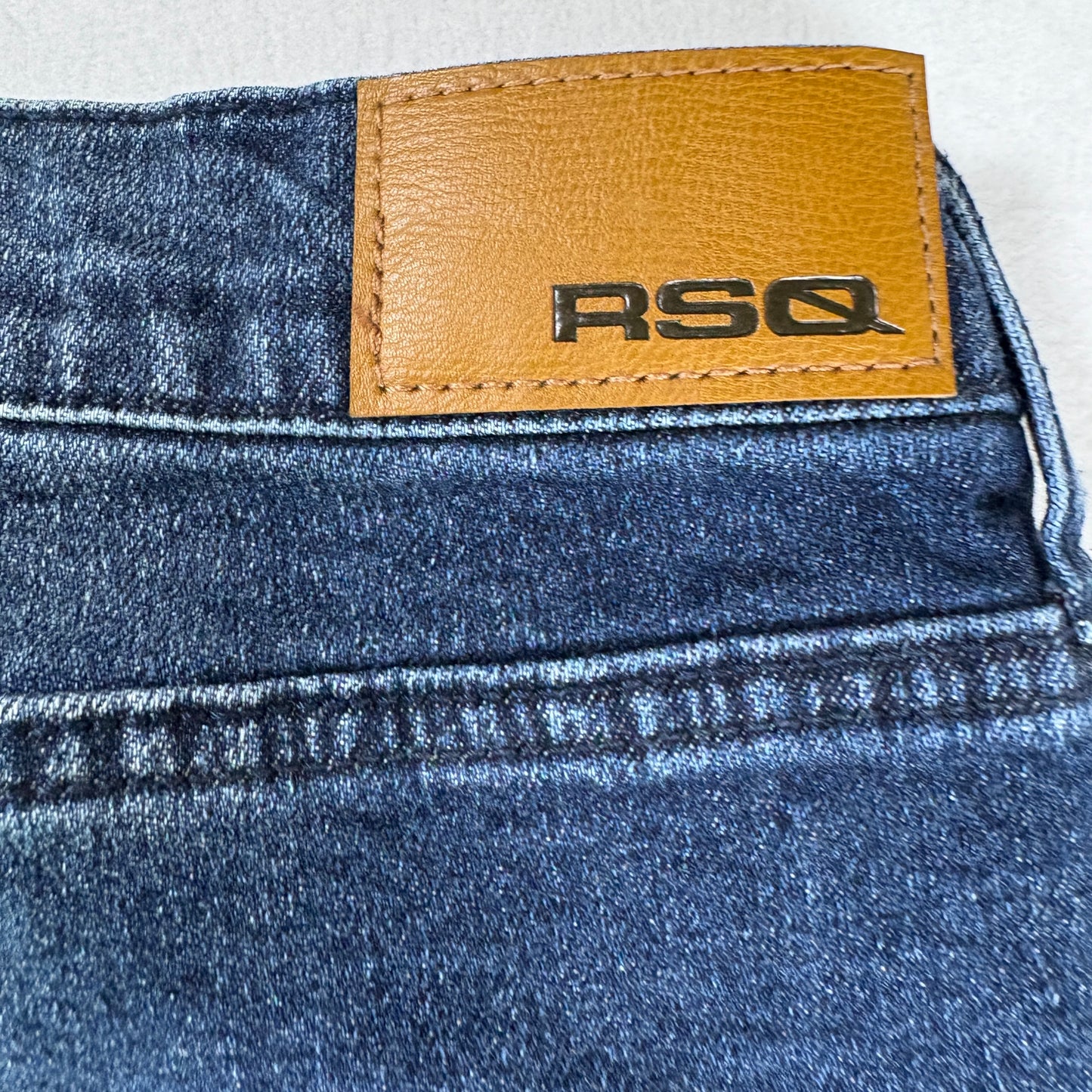 RSQ Mens Jeans 30x32 Skinny Fit Dark Wash Stretch Denim Y2K Vintage