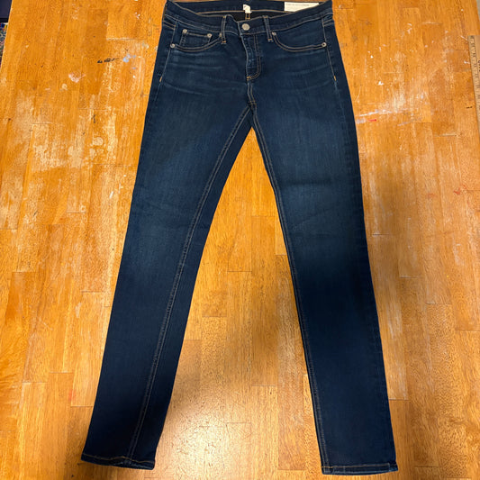 Skinny Jeans Dark Wash Womens Rag & Bone Tag 29 Fits Like X Stretch Denim