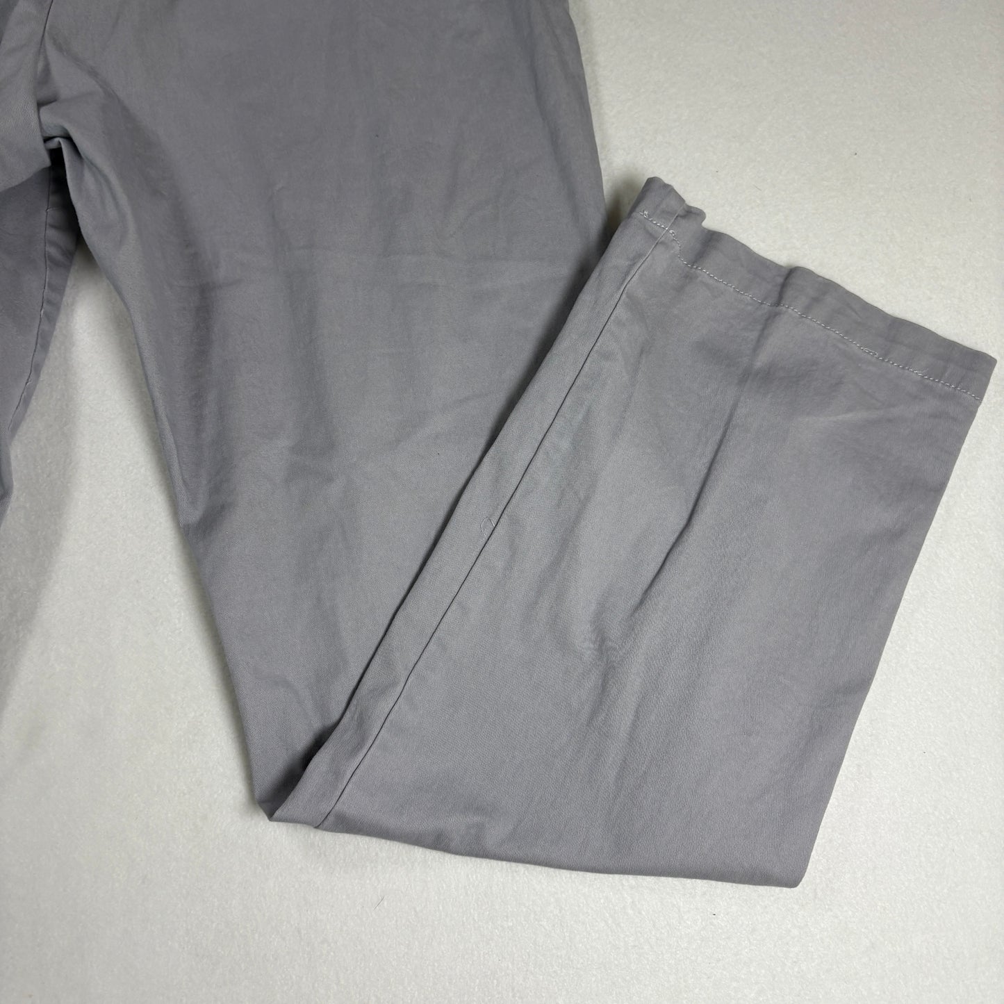 Gloria Vanderbilt Womens Pants 14 Gray Classic Fit Stretch Chino Casual