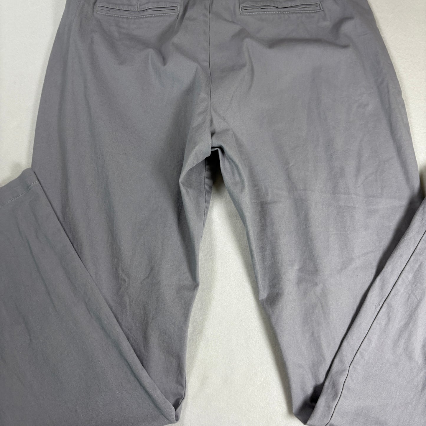 Gloria Vanderbilt Womens Pants 14 Gray Classic Fit Stretch Chino Casual