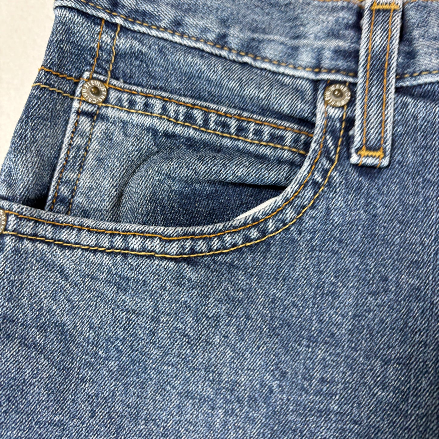 Calvin Klein Womens Jeans 10 Straight Leg High Rise Blue Denim Vintage Y2K