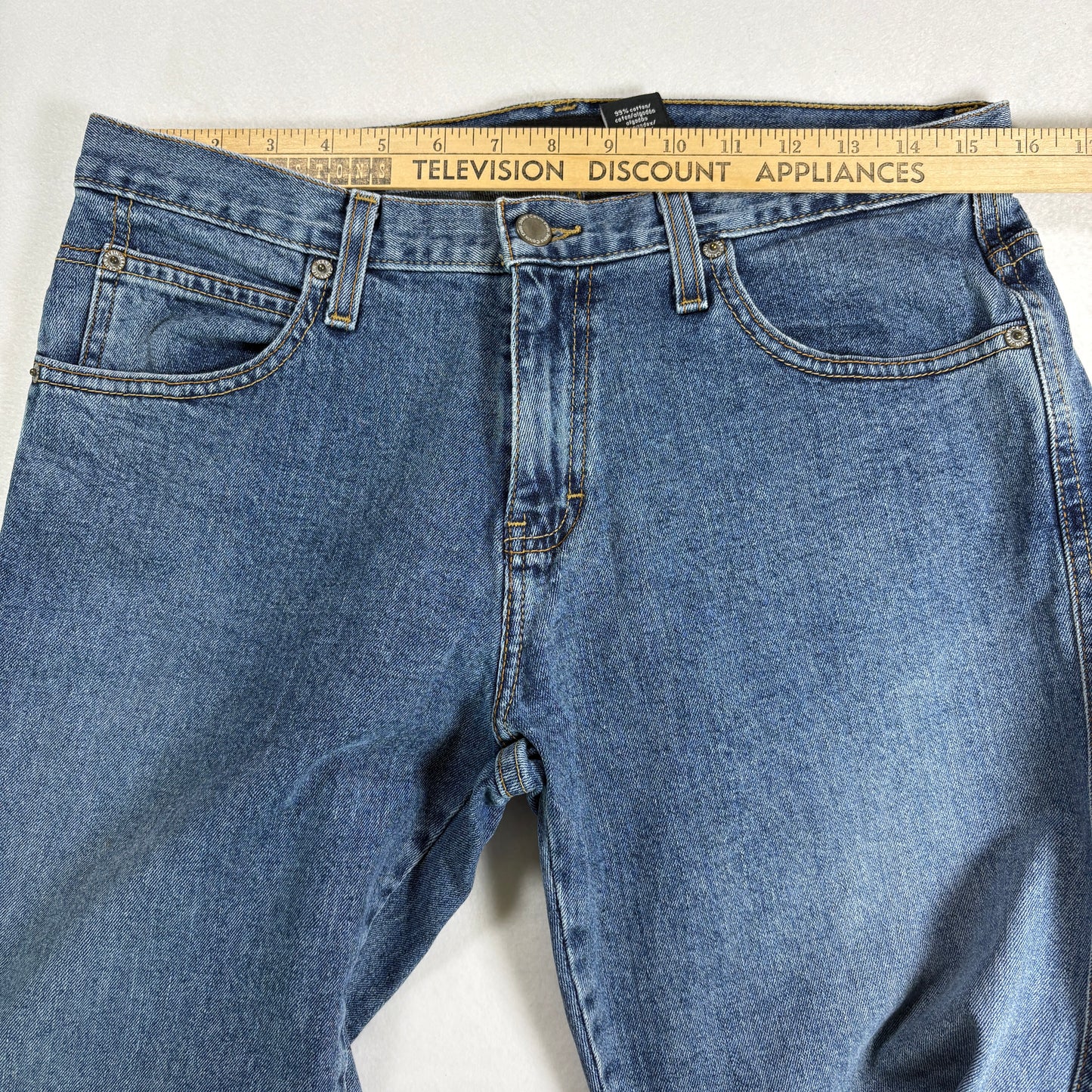 Calvin Klein Womens Jeans Sz 10 Blue Y2K 90s High Rise Straight Denim Vintage