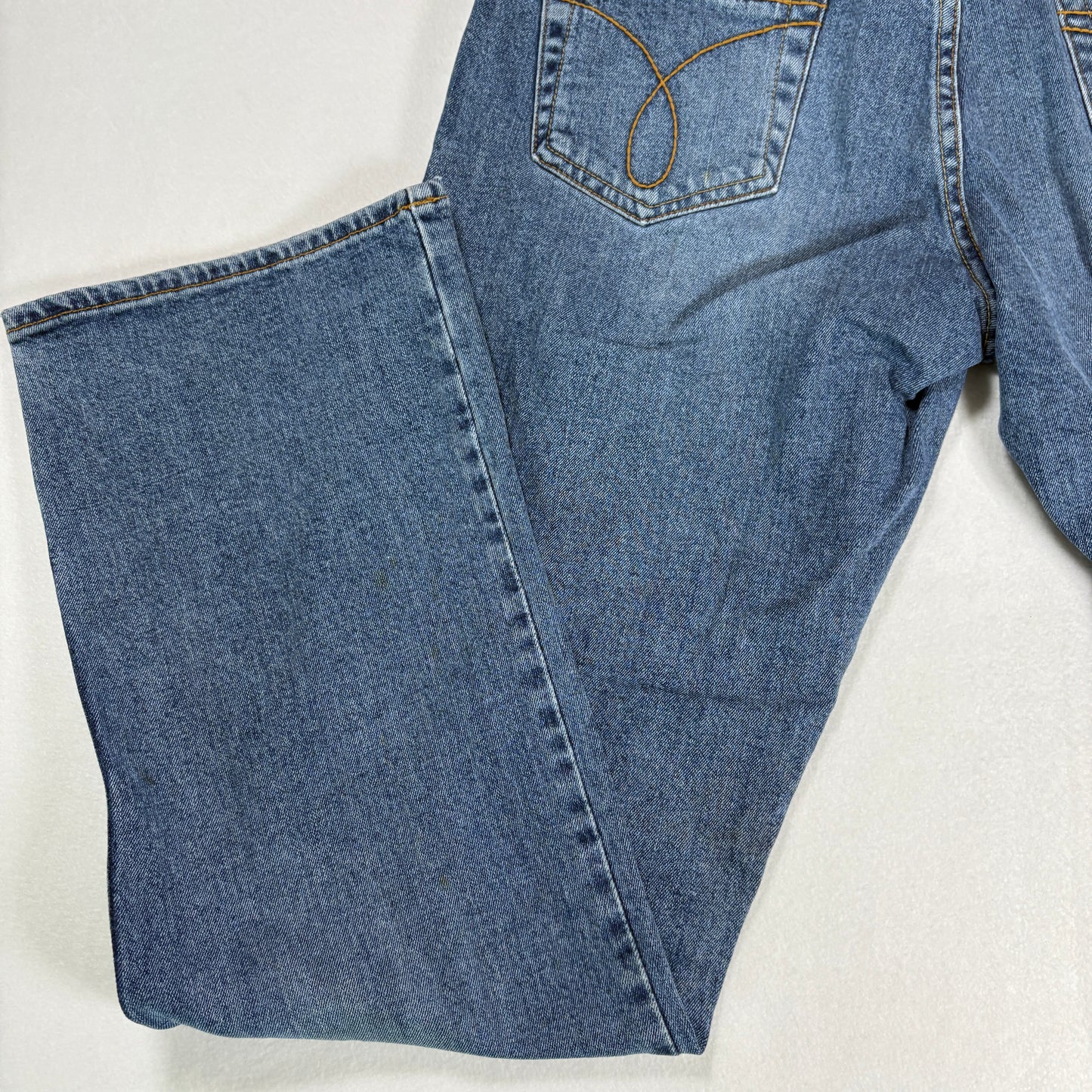 Calvin Klein Womens Jeans 10 Straight Leg High Rise Blue Denim Vintage Y2K