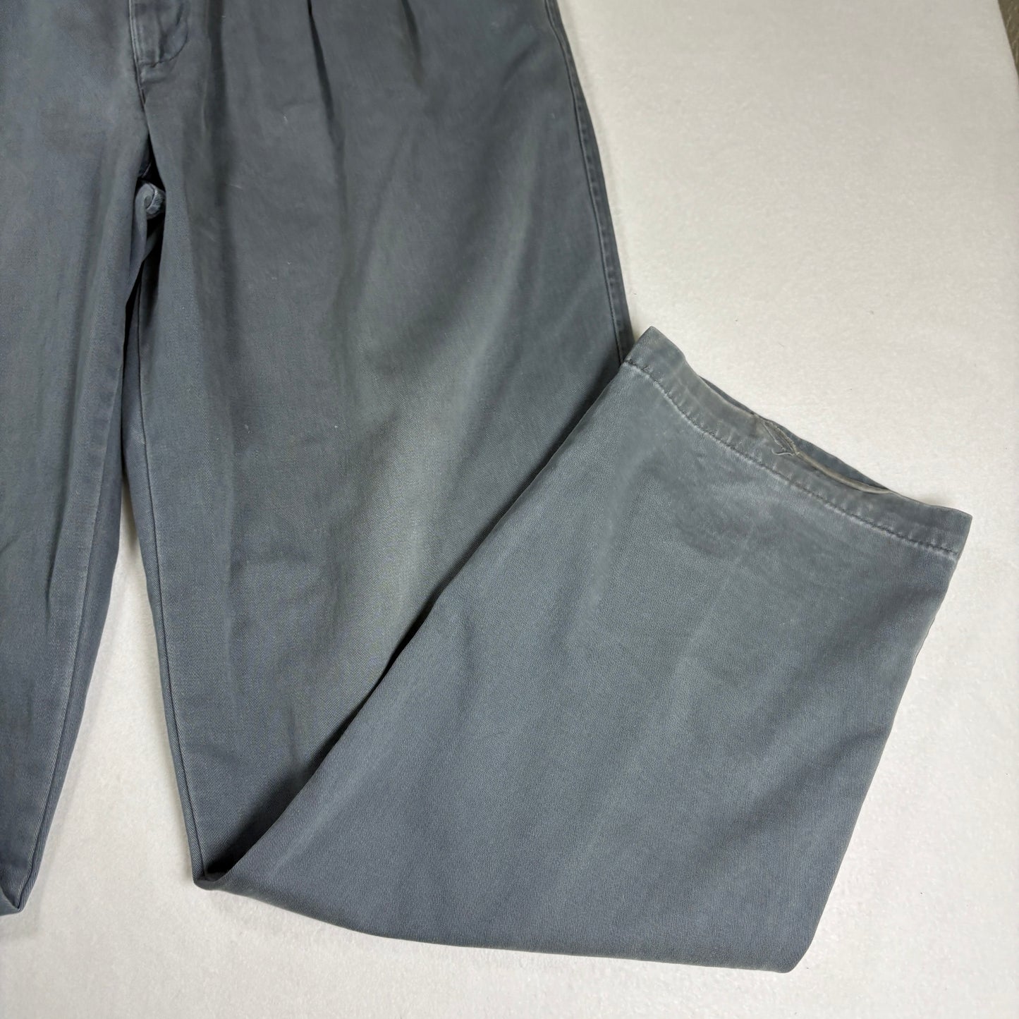 Dockers Mens Khakis Pants 36x34 Gray Classic Fit 100% Cotton Chino
