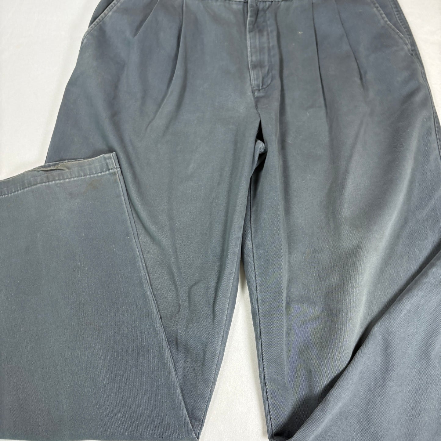 Dockers Mens Khakis Pants 36x34 Gray Classic Fit 100% Cotton Chino