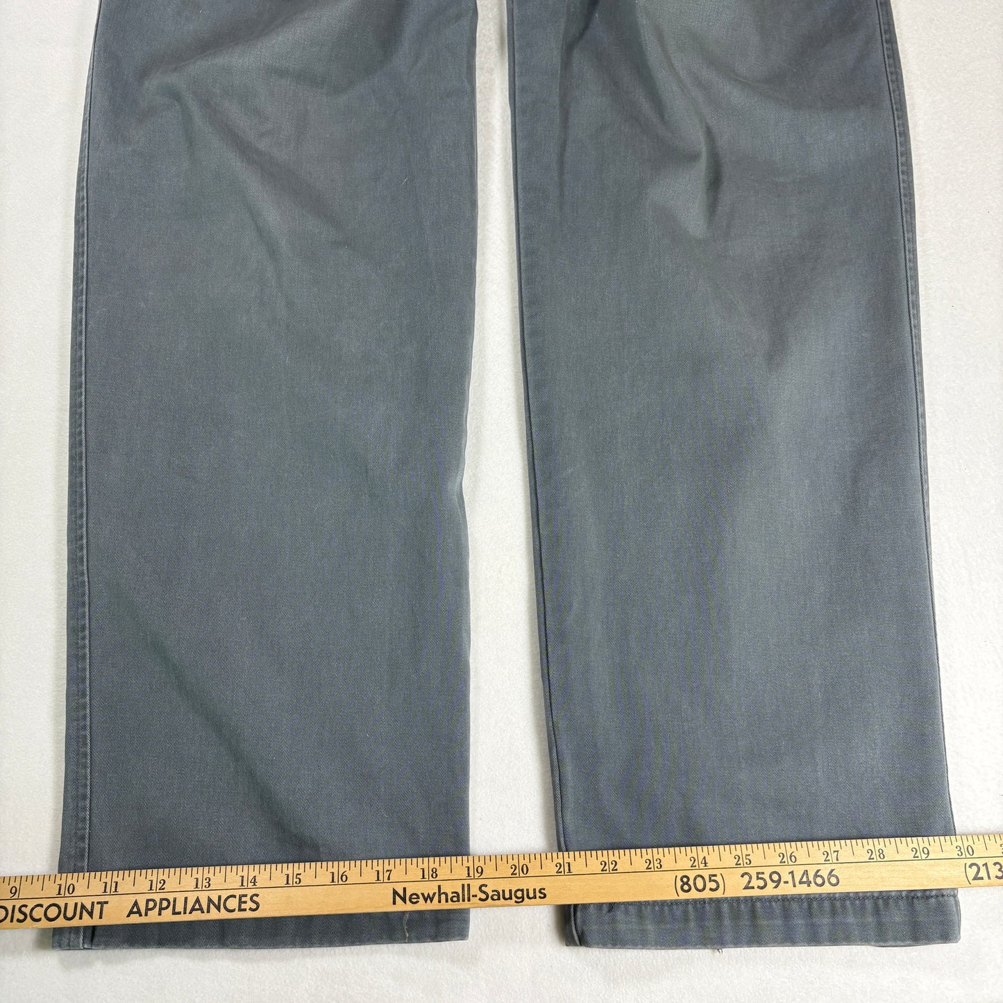 Dockers Mens Khakis Pants 36x34 Gray Classic Fit 100% Cotton Chino