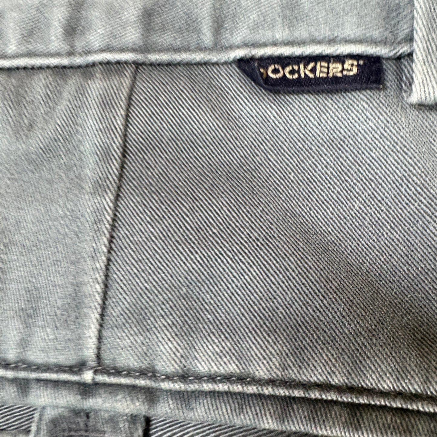 Dockers Mens Khakis Pants 36x34 Gray Classic Fit 100% Cotton Chino