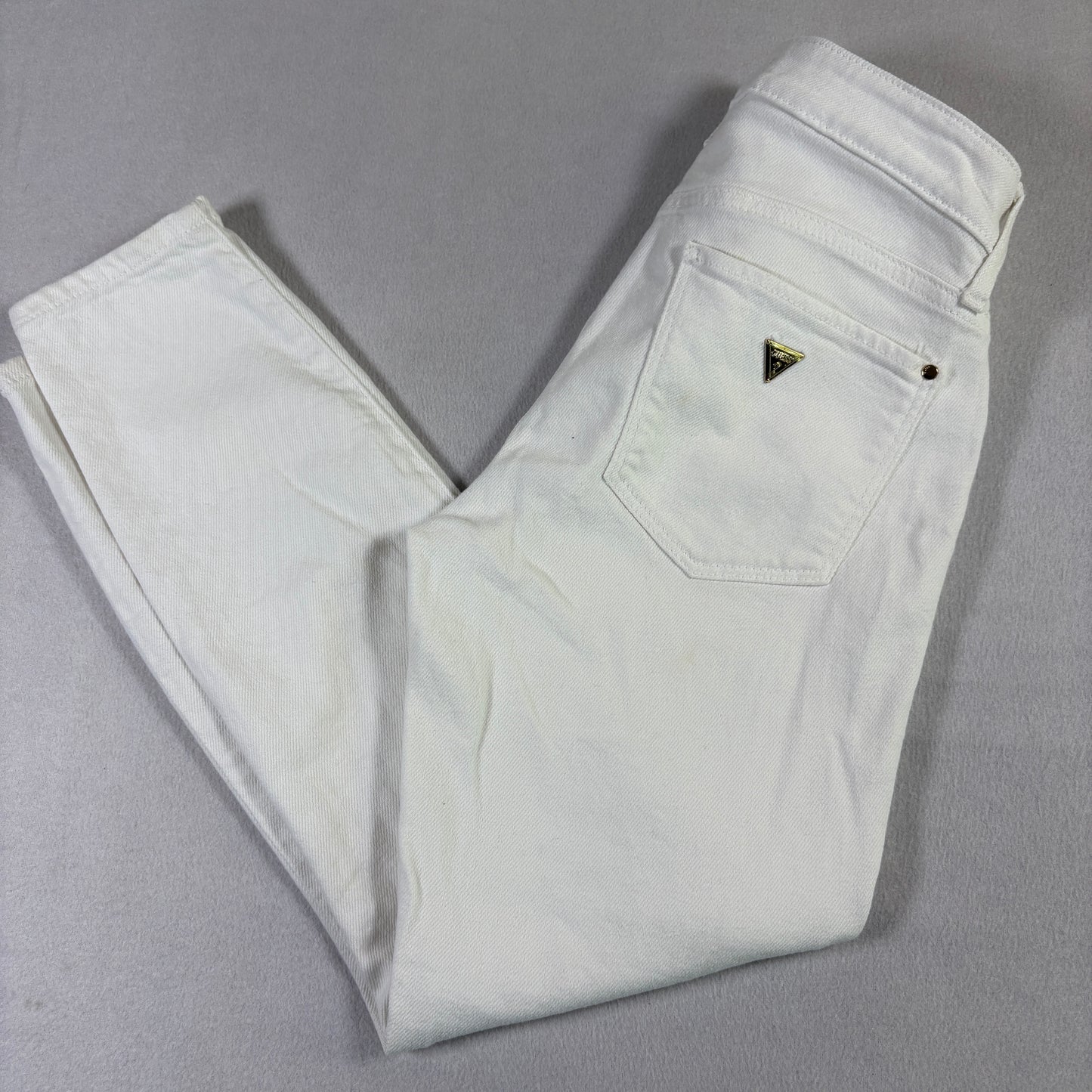 Guess Womens Jeans 26 White Sexy Curve Skinny High Rise Stretch Denim Y2K Chic