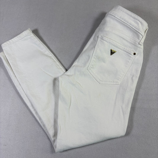 Guess Womens Jeans 26 White Sexy Curve Skinny High Rise Stretch Denim Y2K Chic