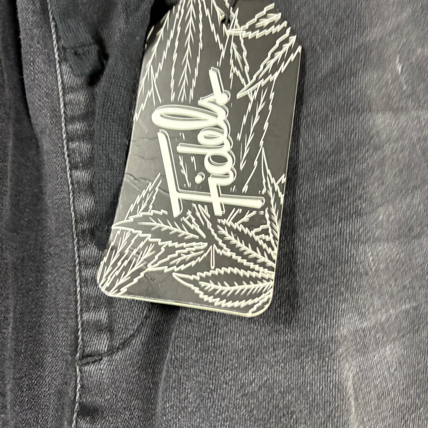 NWT Fidels Mens Cargo Jeans Sz S Black Baggy Streetwear Y2K 90s Grunge Denim