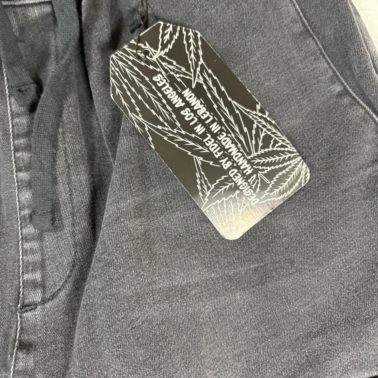 NWT Fidels Mens Cargo Jeans Sz S Black Baggy Streetwear Y2K 90s Grunge Denim